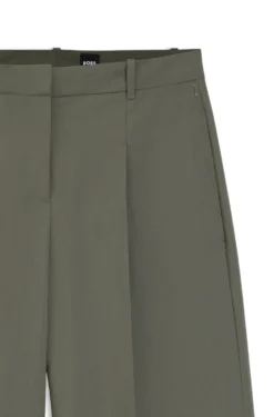 Wide-leg trousers in Italian virgin wool