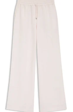 Wide-leg trousers with elasticated waistband