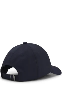 Wool-blend cap with logo lettering