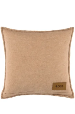Wool-blend cushion cover with Double B monogram