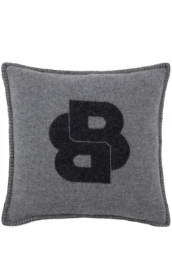 Wool-blend cushion cover with Double B monogram