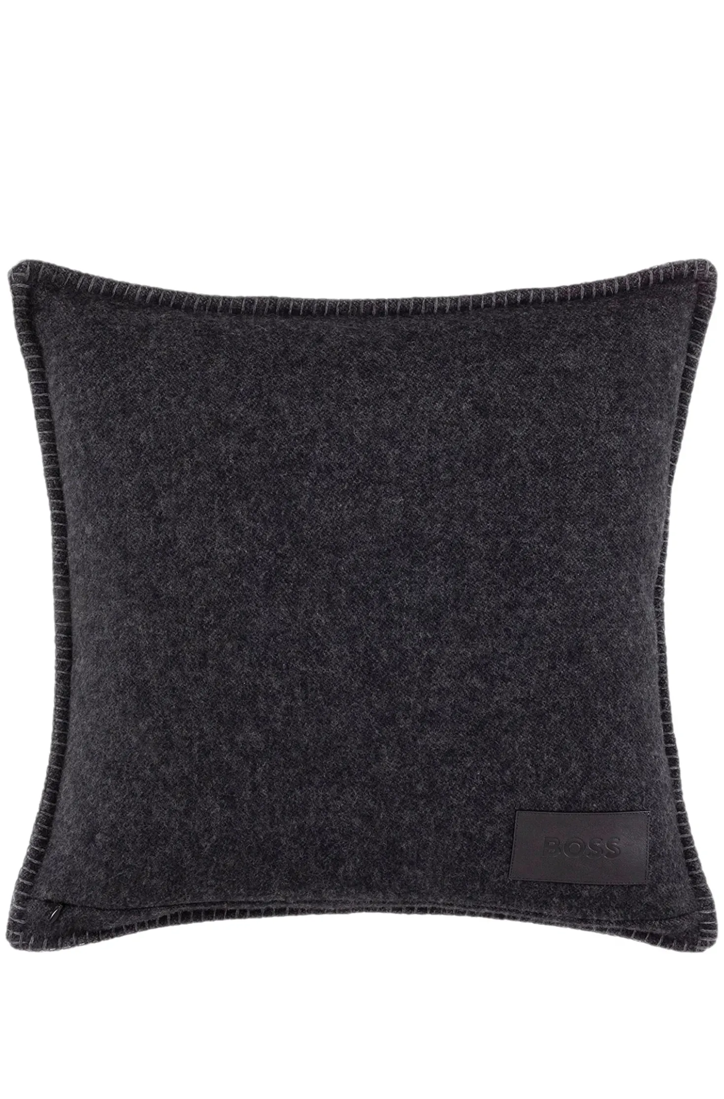 Wool-blend cushion cover with Double B monogram