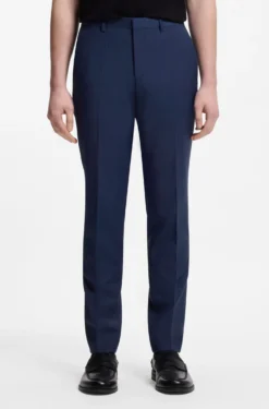 Wool-blend two-piece extra-slim-fit suit