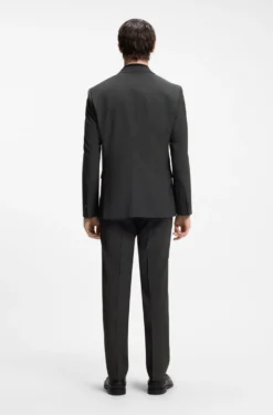 Wool-blend two-piece extra-slim-fit suit