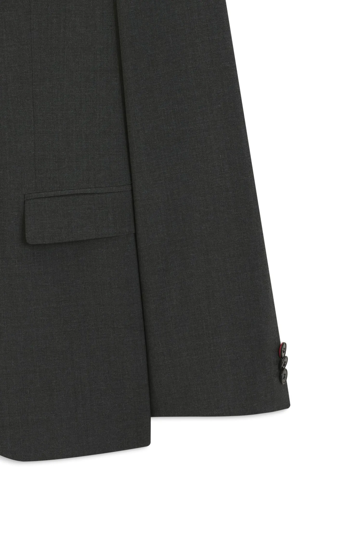 Wool-blend two-piece extra-slim-fit suit
