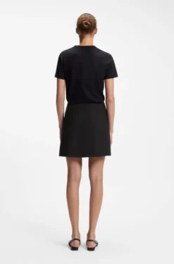 Wrap mini skirt with metal carabiner