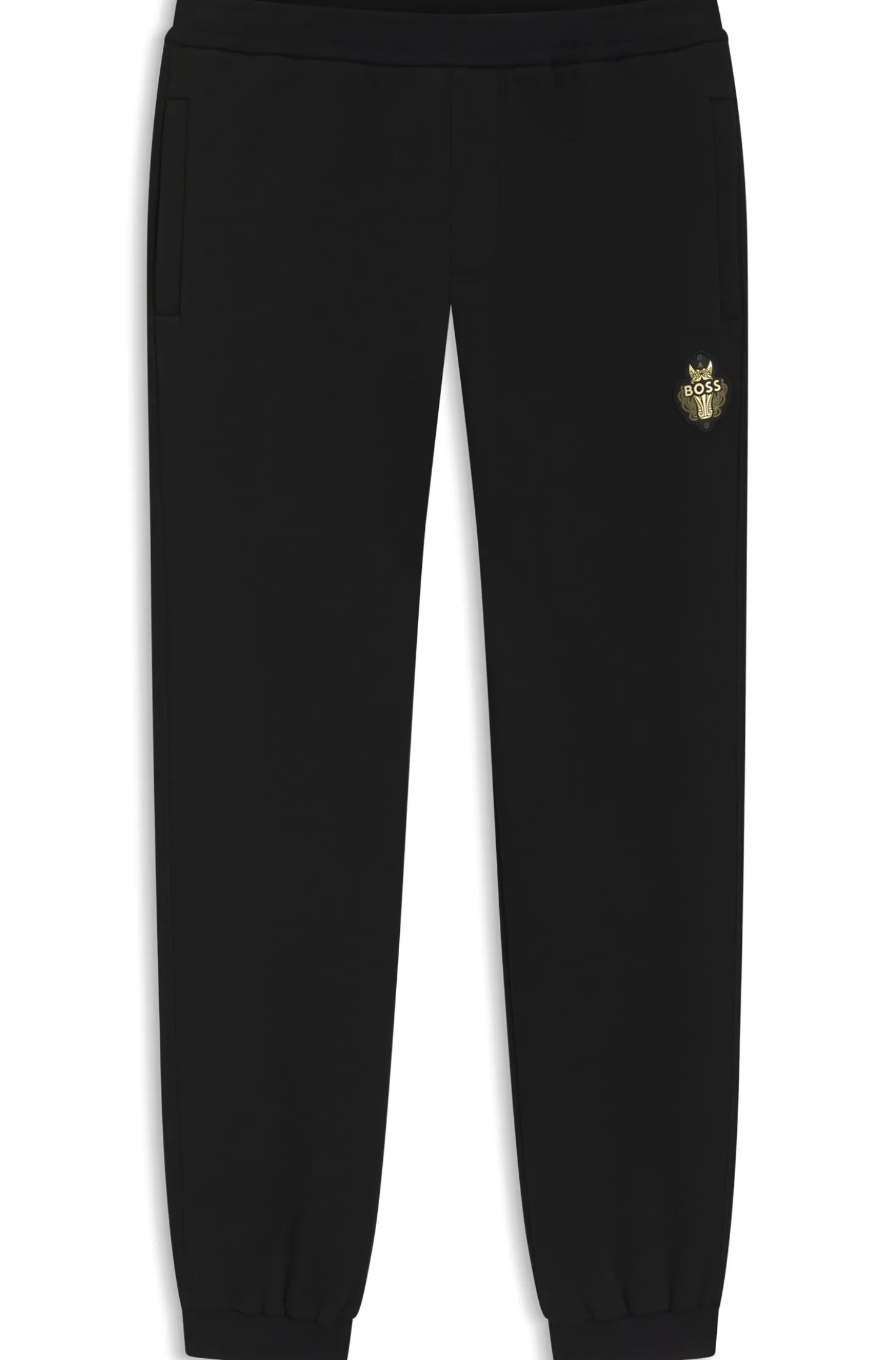 Year of the Horse Cotton-terry tracksuit bottoms with logo artwork