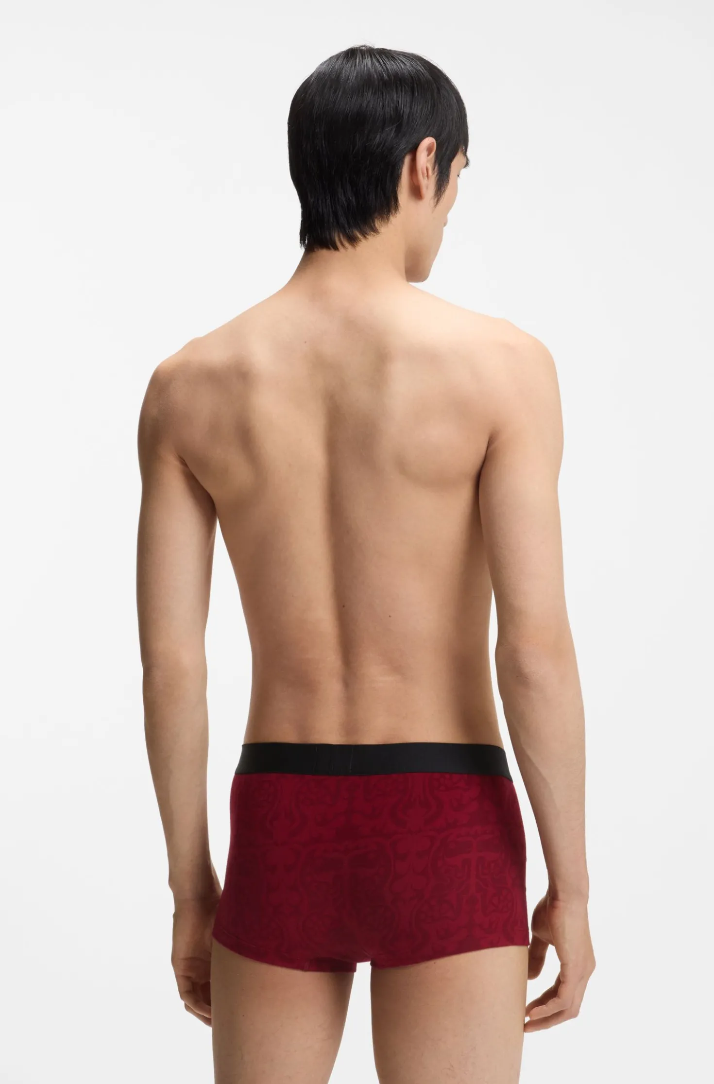 Year of the Horse Three-pack of stretch-cotton trunks