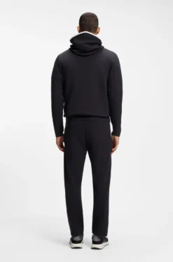 Zip-up hoodie in a cotton blend with contrasting details