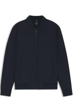 Zip-up sweatshirt with padded front