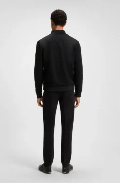 Zip-up sweatshirt with padded front