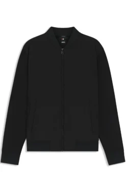 Zip-up sweatshirt with padded front